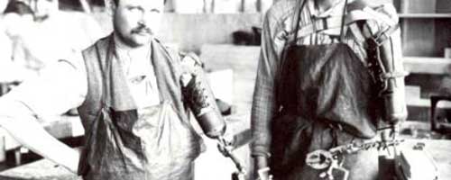 Mutilés de guerre au travail - image DR