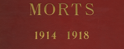 livre d'or "Lorient à ses Morts 1914-1918"