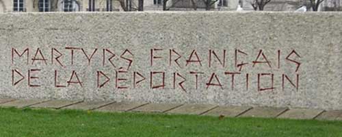 Déportés lorientais (mur du mémorial parisien - image DR)