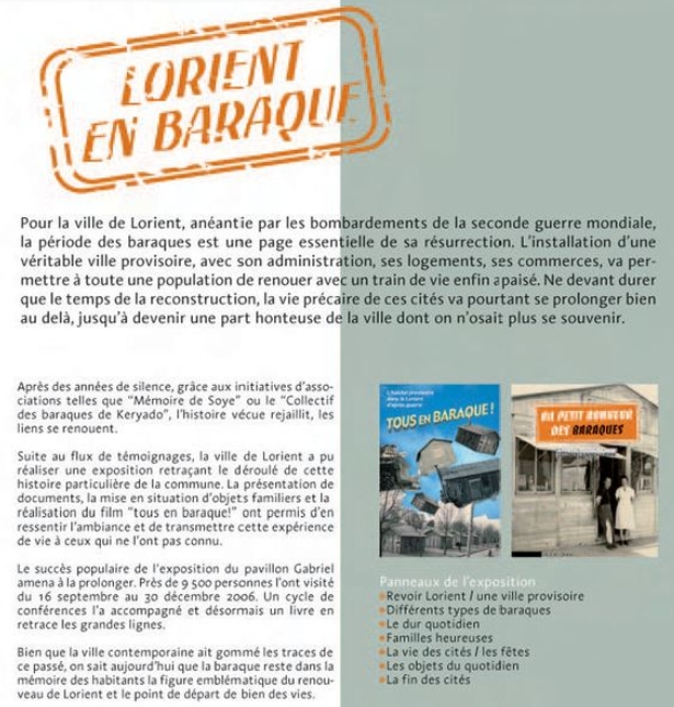 Au petit bonheur des baraques